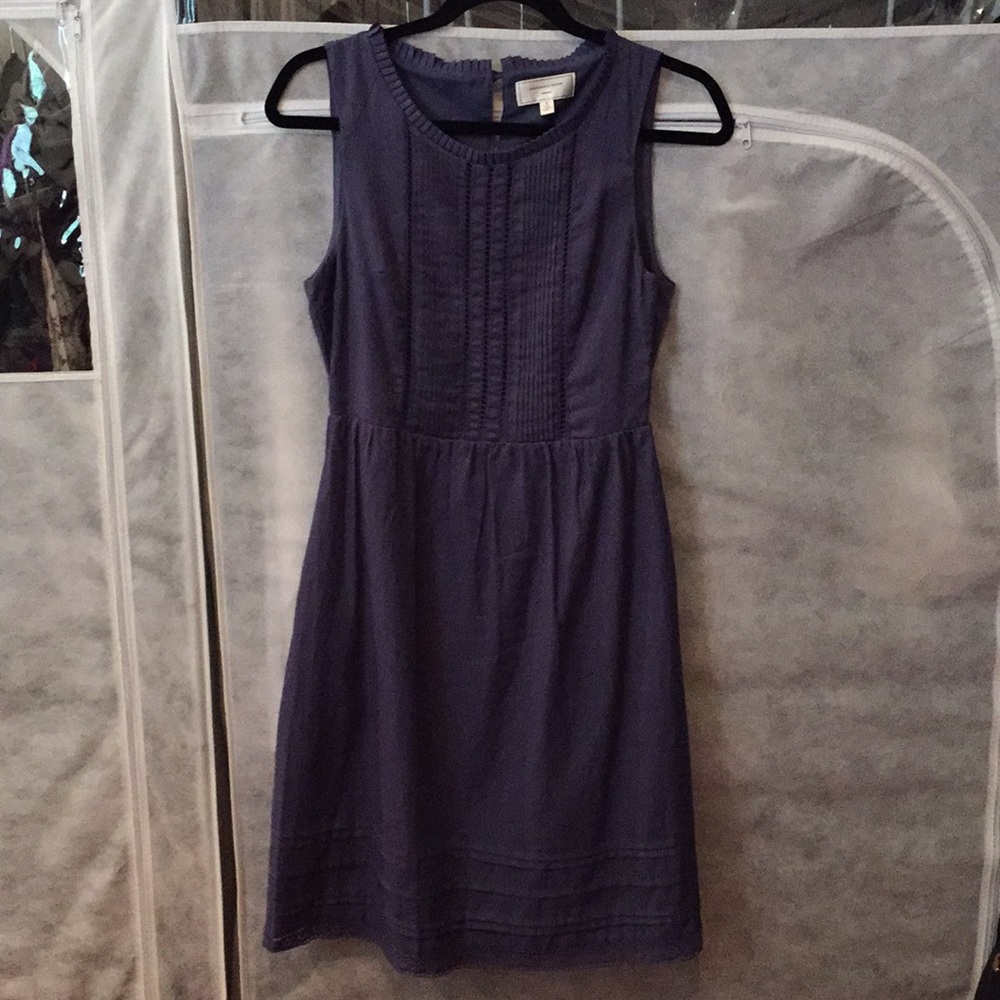 Blue Anthropologie dress with pockets!